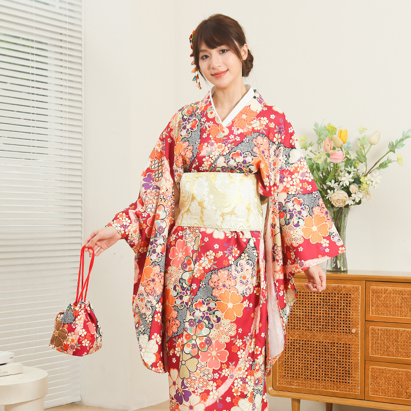 Women'S Formal Traditional Wear - ชุดกิโมโนญี่ปุ่นสำหรับผู้หญิง รุ่นปรับปรุงใหม่ ชุดลำลอง ความยาว 140 ซม.