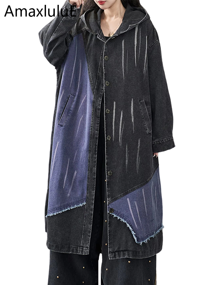Trench Coat Formal - เสื้อโค้ทยาวทรงหลวมสไตล์วินเทจสำหรับผู้หญิง ยี่ห้อ Amax LuluE รุ่น Fall
