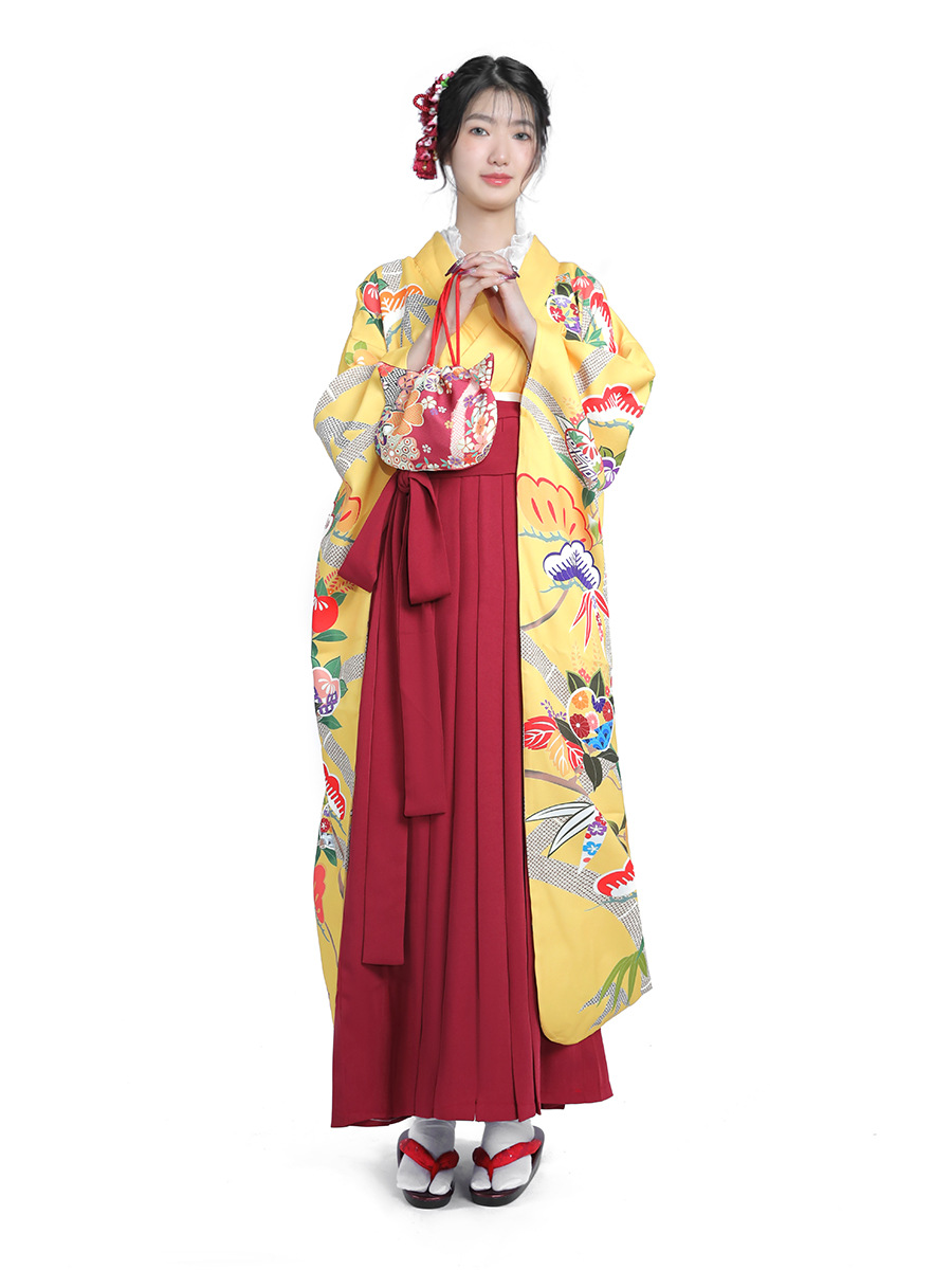 Women'S Formal Traditional Wear - ชุดกิโมโนญี่ปุ่นสำหรับผู้หญิง สไตล์วาบิซาบิ ชุดฮาคามะ ชุดสำหรับงานรับปริญญา ชุดพิธีการ 9