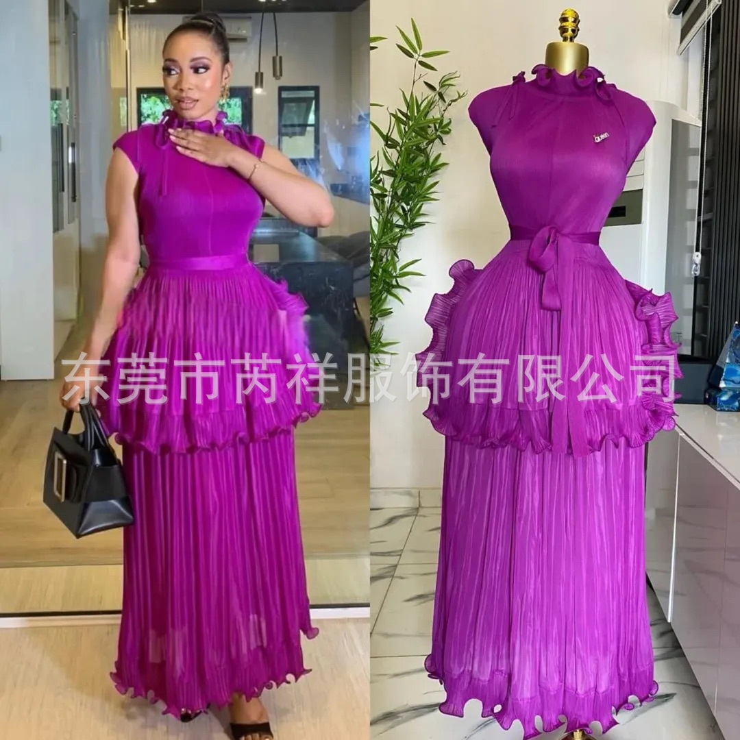 Formal Wear Gowns For Women - เดรสยาวทรงเอไลน์สำหรับผู้หญิง ชุดเดรสเซ็กซี่สไตล์ Y2K สตรีทแวร์ แขนกุด กระโปรงทรงเข้ารูป