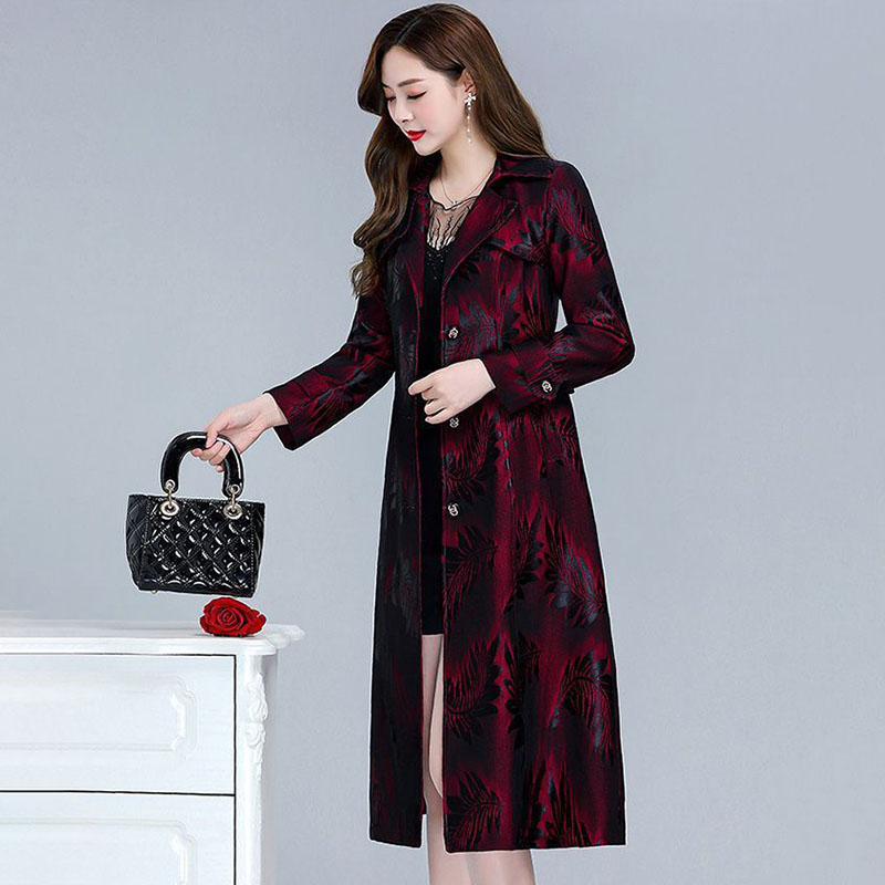 เสื้อโค้ทกันลมพิมพ์ลายใบหลิวสำ - Trench Coat Formal บทวิจารณ์และราคา