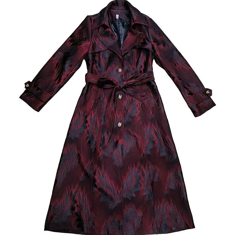 เสื้อโค้ทกันลมพิมพ์ลายใบหลิวสำ - Trench Coat Formal บทวิจารณ์และราคา
