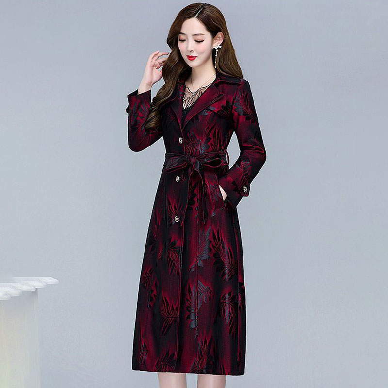 เสื้อโค้ทกันลมพิมพ์ลายใบหลิวสำ - Trench Coat Formal บทวิจารณ์และราคา