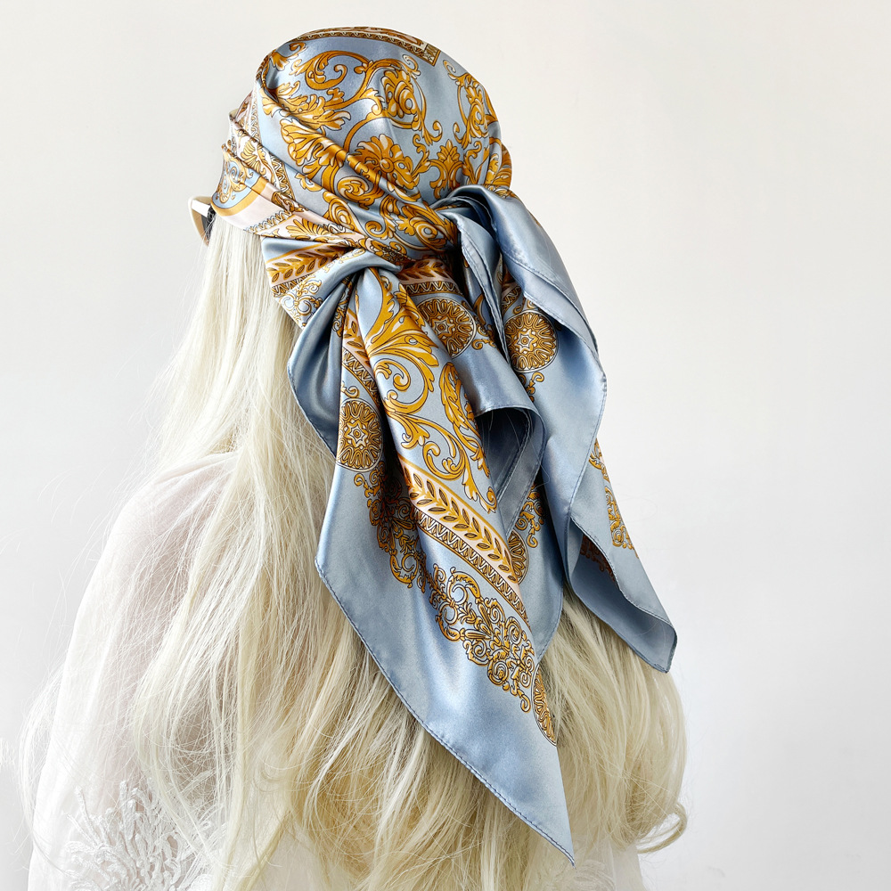ผ้าพันคอไหมซาตินทรงสี่เหลี่ยมส - Scarf Silk Neck บทวิจารณ์และราคา