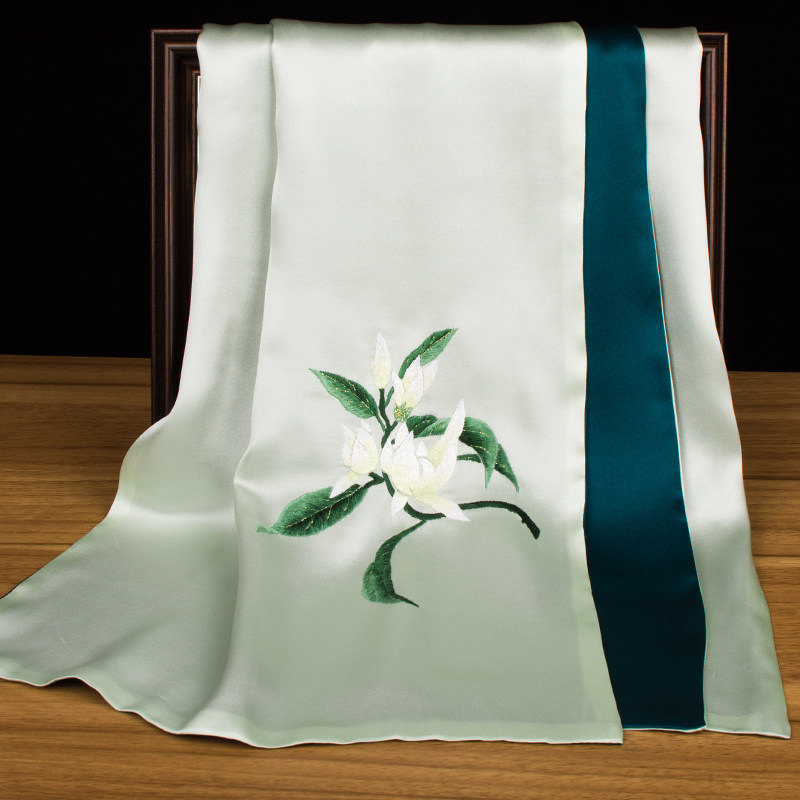ผ้าพันคอไหมซูโจวปักลาย, ผ้าพัน - Scarf Silk Neck บทวิจารณ์และราคา