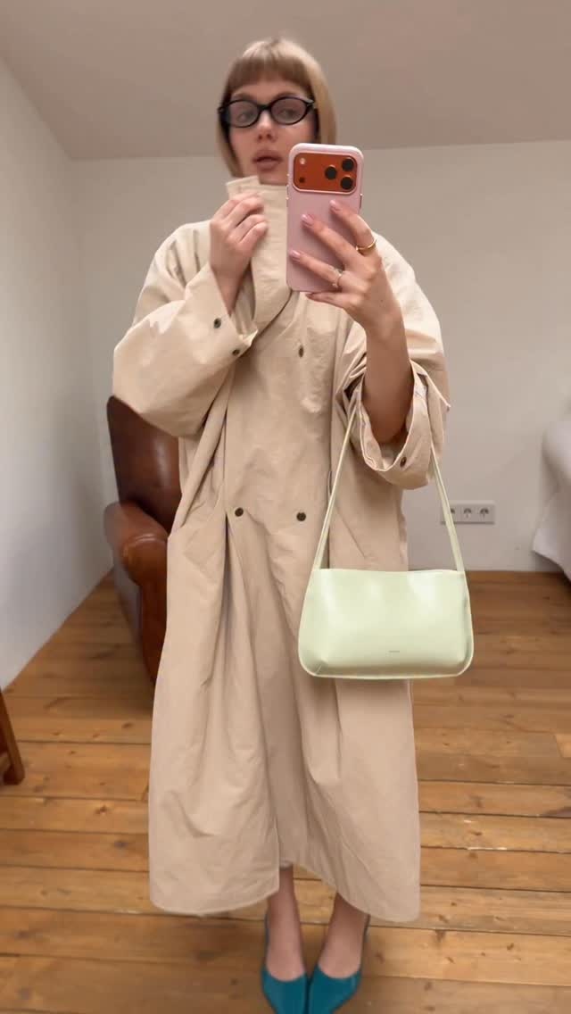 เสื้อโค้ทยาวโอเวอร์ไซส์สีขาวนว - Trench Coat Formal บทวิจารณ์และราคา