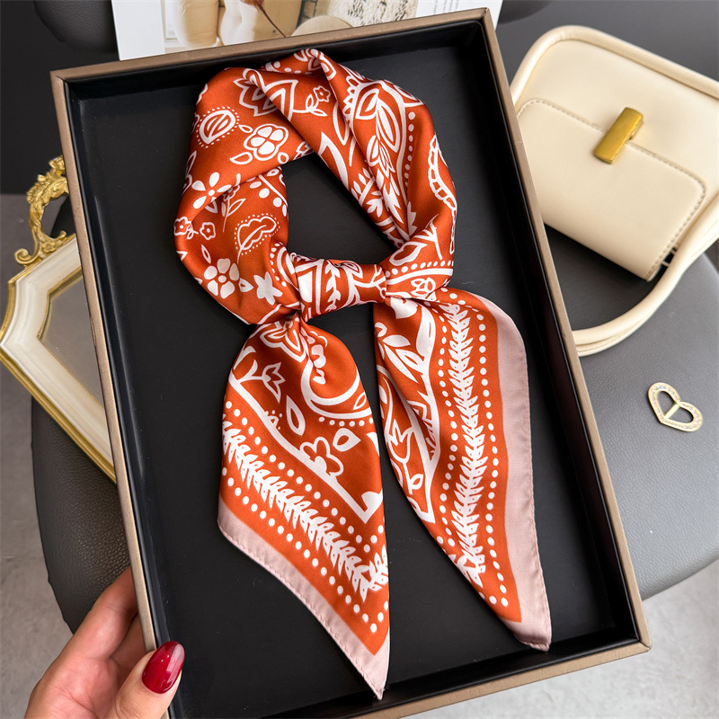 ผ้าพันคอไหมพิมพ์ลายเม็ดมะม่วงห - Scarf Silk Neck บทวิจารณ์และราคา
