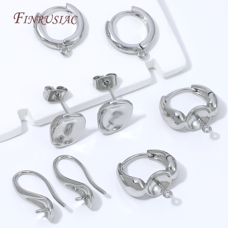 ต่างหูแบบห่วงชุบทอง 18K รูปทรง - Pearl Earring Stud บทวิจารณ์และราคา