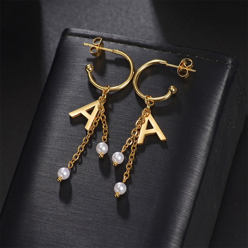 อ็อกซ์อัคซ์มีต่างหูชื่อที่กำหน - Pearl Earring Stud บทวิจารณ์และราคา