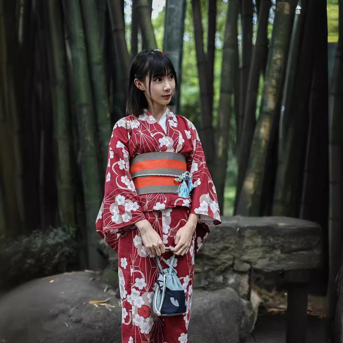 ชุดยูกาตะสีแดงแบบญี่ปุ่นสำหรับ - Women'S Formal Traditional Wear บทวิจารณ์และราคา