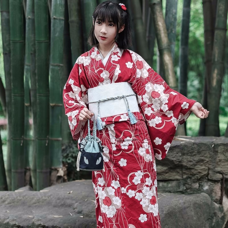 ชุดยูกาตะสีแดงแบบญี่ปุ่นสำหรับ - Women'S Formal Traditional Wear บทวิจารณ์และราคา