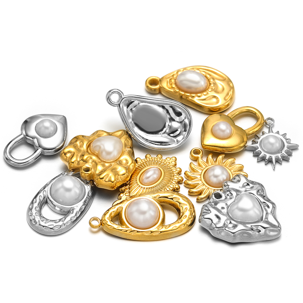 5pcs สแตนเลสสตีลเลียนแบบไข่มุก - Pearl Earring Stud บทวิจารณ์และราคา