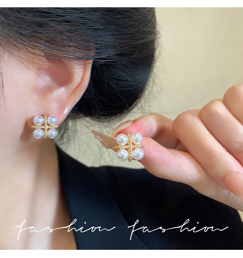 ต่างหูเงินแท้ 925 ดีไซน์เกาหลี - Pearl Earring Stud บทวิจารณ์และราคา
