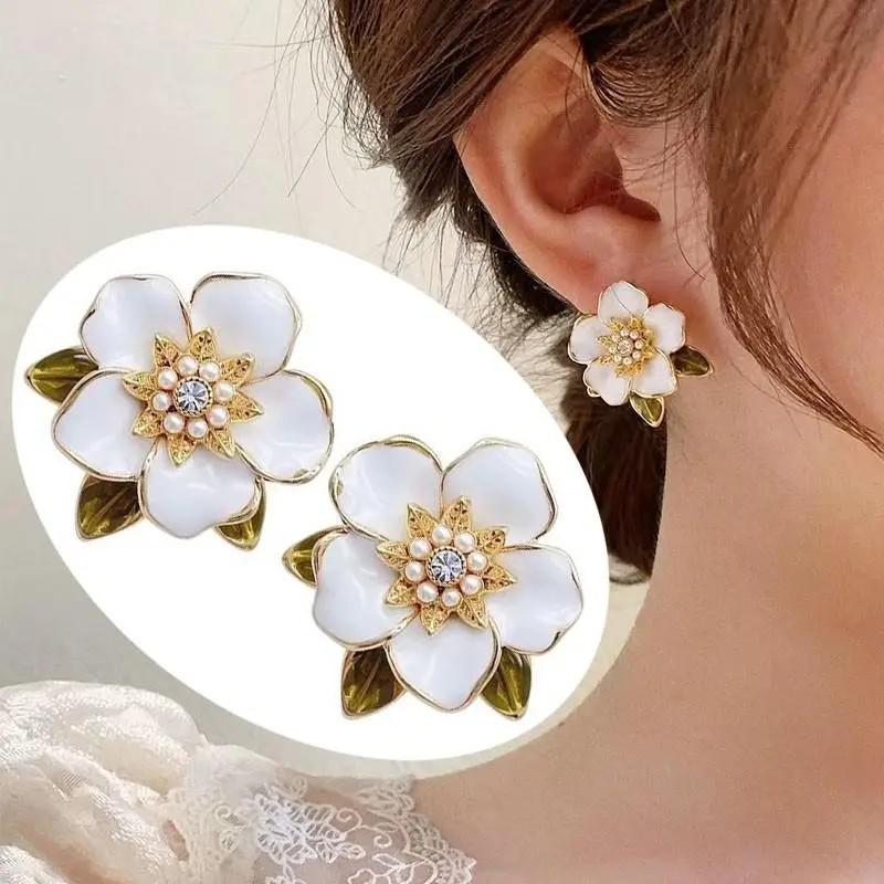 ต่างหูเข็มเงิน925วินเทจสีม่วงน - Pearl Earring Stud บทวิจารณ์และราคา