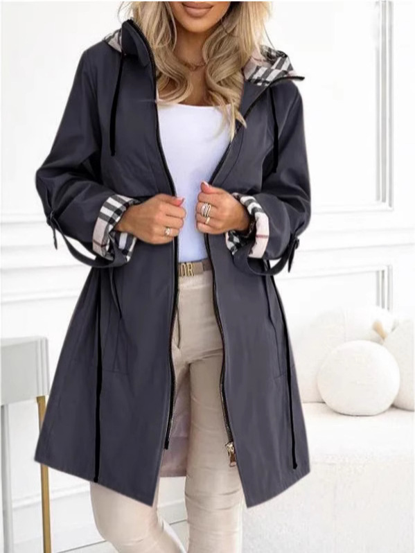 เสื้อโค้ทแฟชั่นผู้หญิง ฤดูใบไม - Trench Coat Formal บทวิจารณ์และราคา