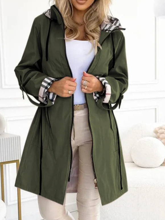 เสื้อโค้ทแฟชั่นผู้หญิง ฤดูใบไม - Trench Coat Formal บทวิจารณ์และราคา