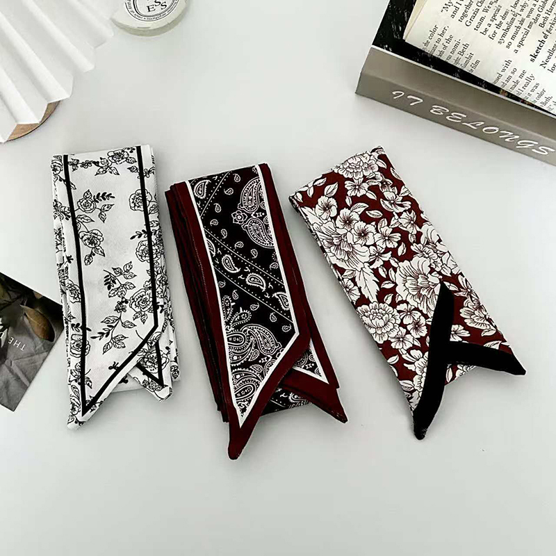 ผ้าพันคอไหมแฟชั่นหรูหราสำหรับผ - Scarf Silk Neck บทวิจารณ์และราคา