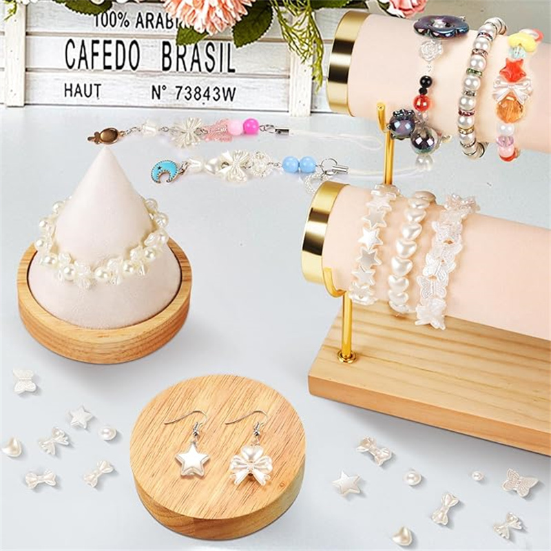 20 ชิ้น/ถุงอะคริลิคริบบิ้นโบว์ - Pearl Earring Stud บทวิจารณ์และราคา