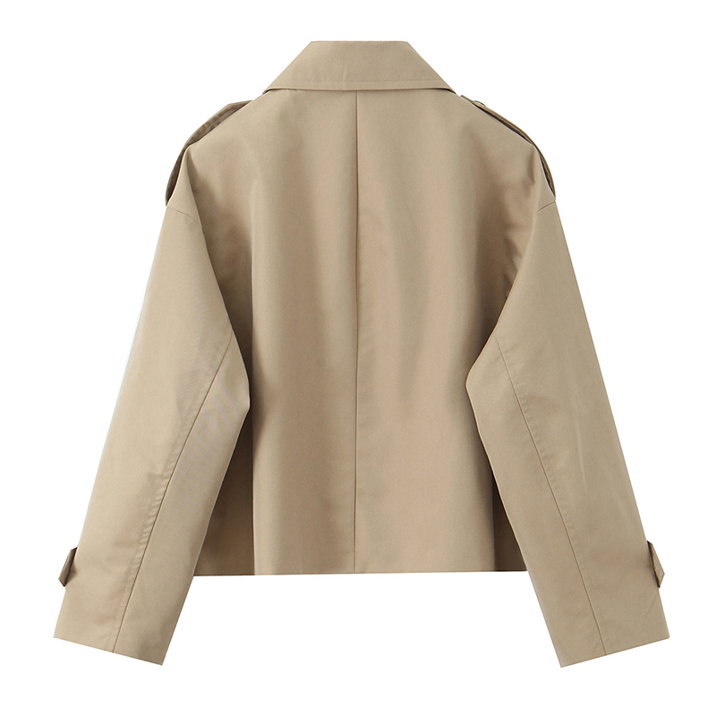 เสื้อแจ็คเก็ตเทรนช์โค้ทสั้นสีก - Trench Coat Formal บทวิจารณ์และราคา