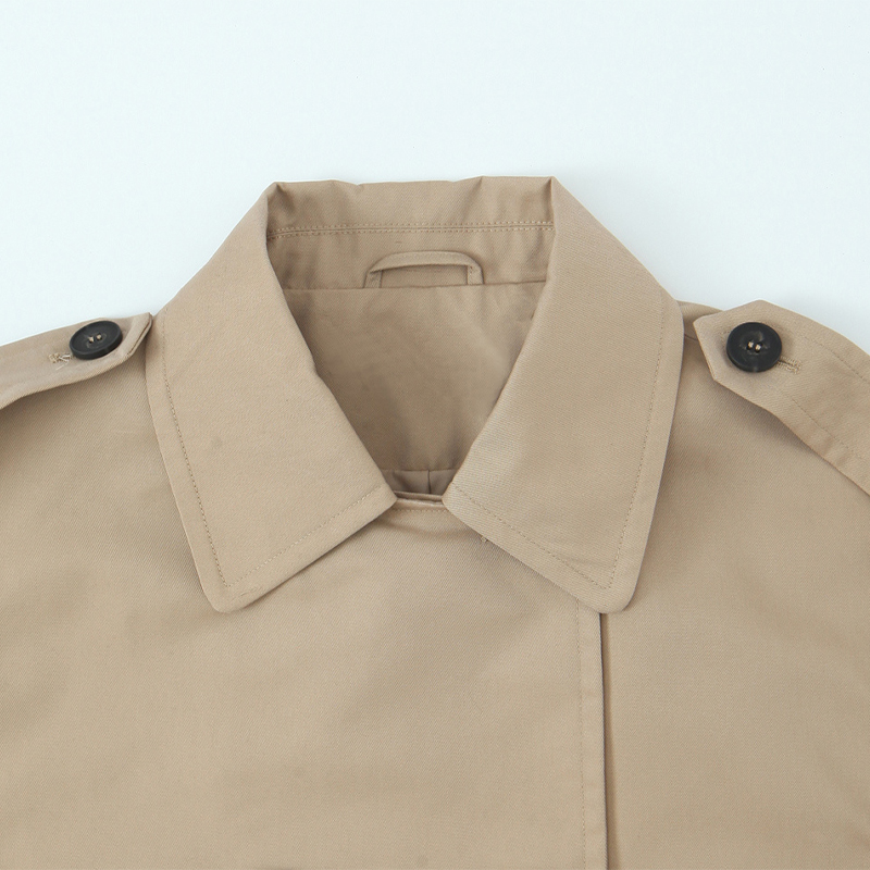 เสื้อแจ็คเก็ตเทรนช์โค้ทสั้นสีก - Trench Coat Formal บทวิจารณ์และราคา