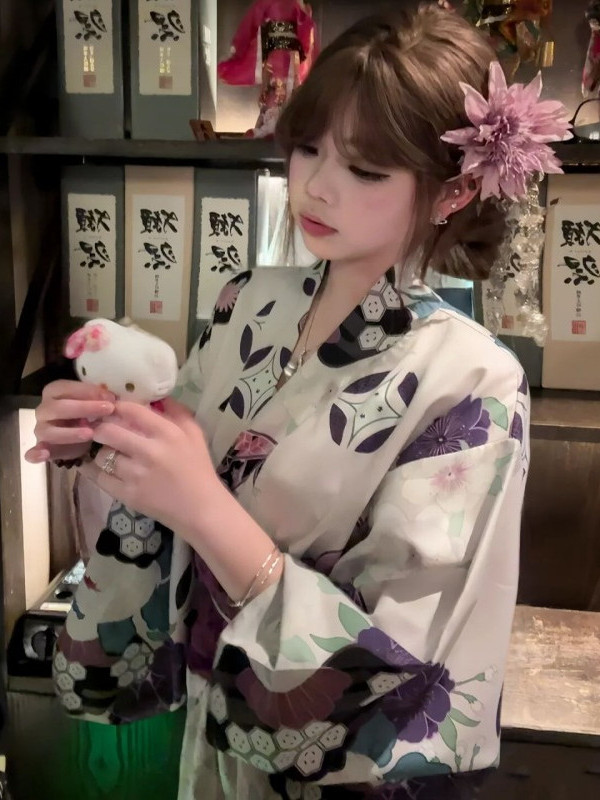 ชุดกิโมโนสีม่วงแบบดั้งเดิมสำหร - Women'S Formal Traditional Wear บทวิจารณ์และราคา